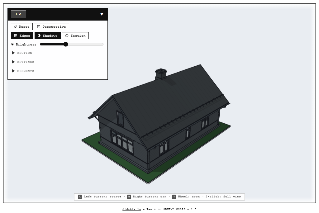 Revit 3D HTML Preview